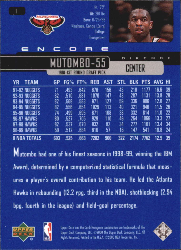 1999/2000 Encore (Upper Deck) Basketball - Picture 3 of 203