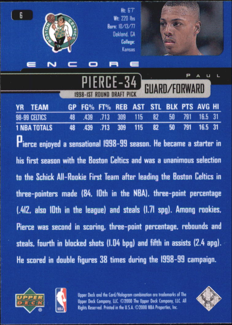1999/2000 Encore (Upper Deck) Basketball - Picture 11 of 203