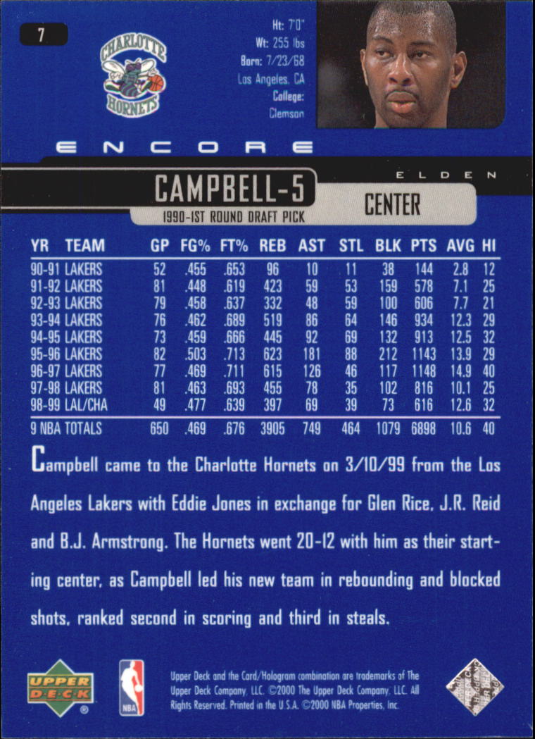 1999/2000 Encore (Upper Deck) Basketball - Picture 13 of 203