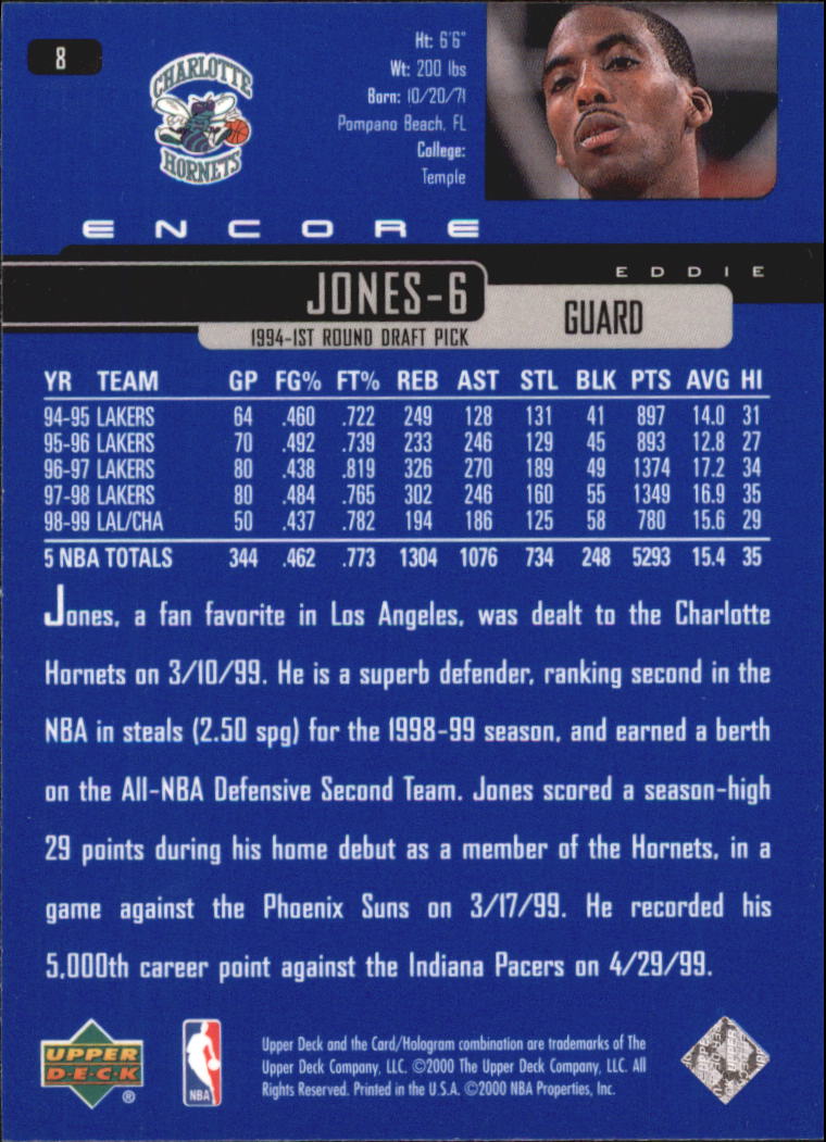 1999/2000 Encore (Upper Deck) Basketball - Picture 15 of 203