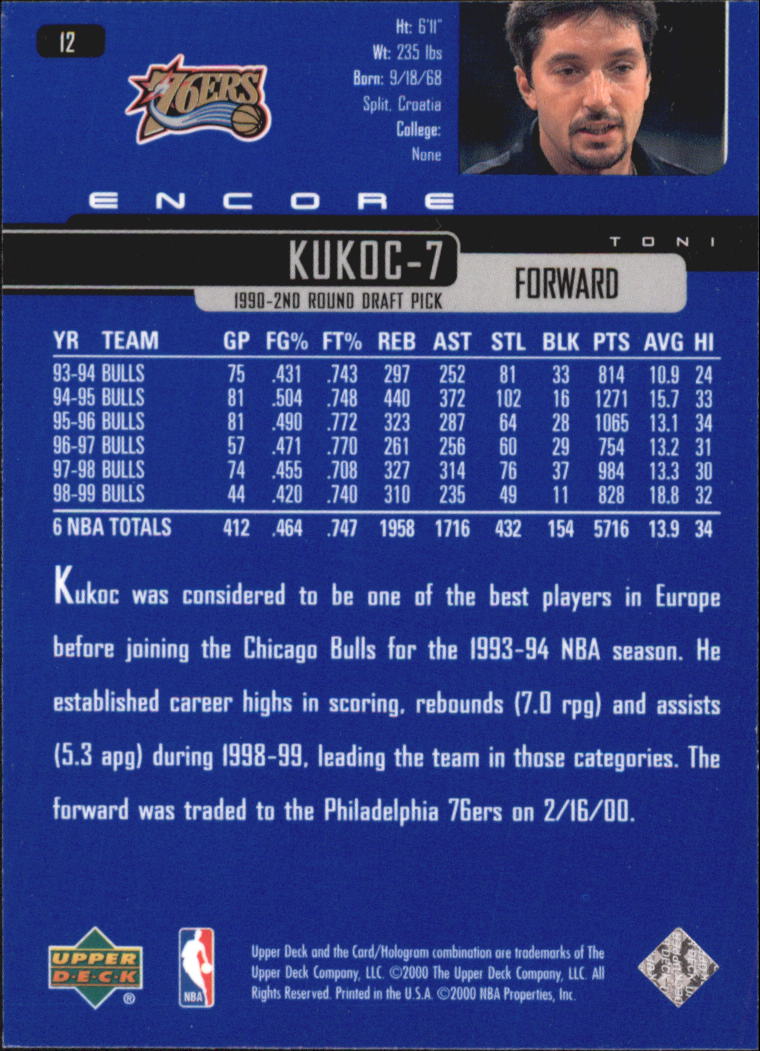 1999/2000 Encore (Upper Deck) Basketball - Picture 23 of 203