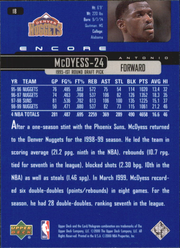 1999/2000 Encore (Upper Deck) Basketball - Picture 33 of 203