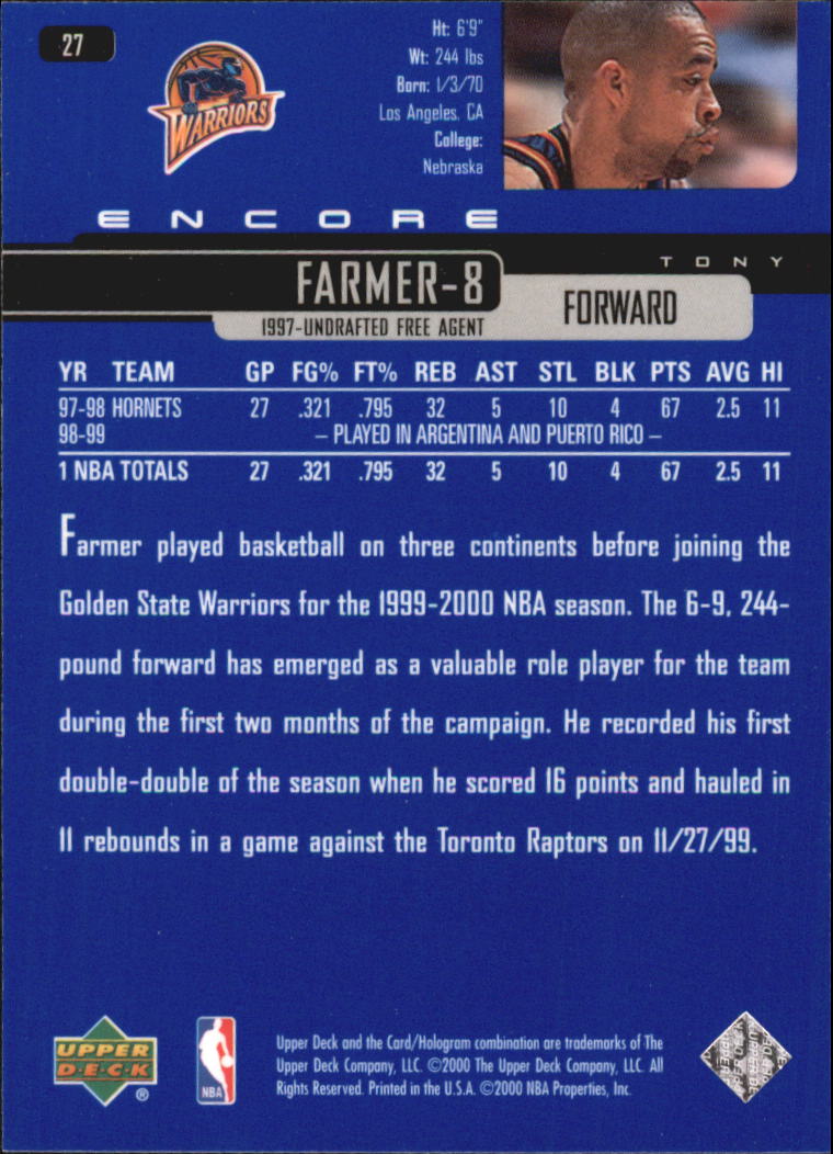 1999/2000 Encore (Upper Deck) Basketball - Picture 51 of 203