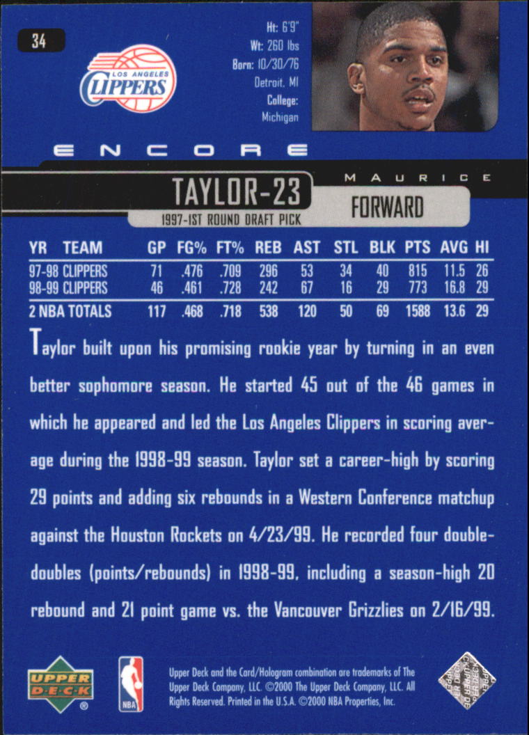 1999/2000 Encore (Upper Deck) Basketball - Picture 65 of 203