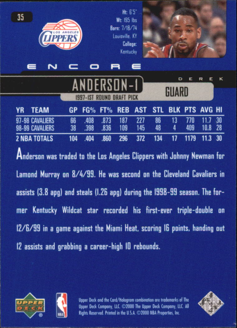 1999/2000 Encore (Upper Deck) Basketball - Picture 67 of 203