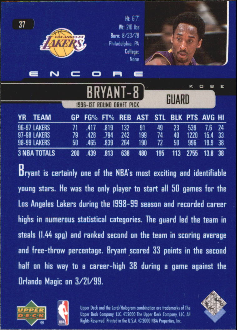 1999/2000 Encore (Upper Deck) Basketball - Picture 71 of 203