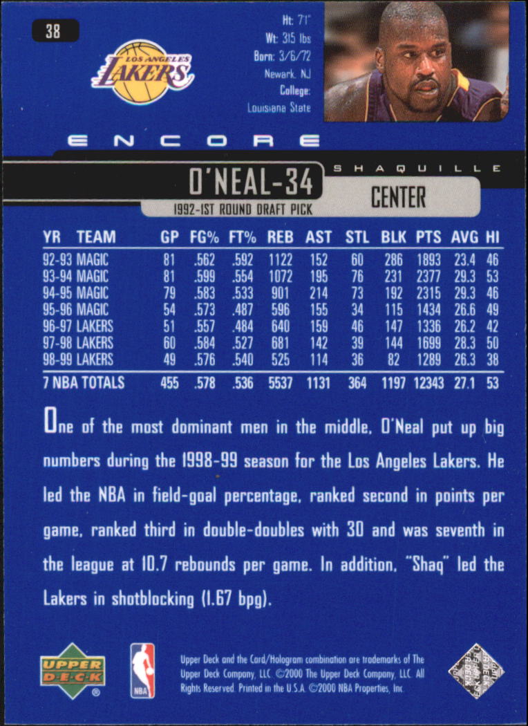 1999/2000 Encore (Upper Deck) Basketball - Picture 73 of 203