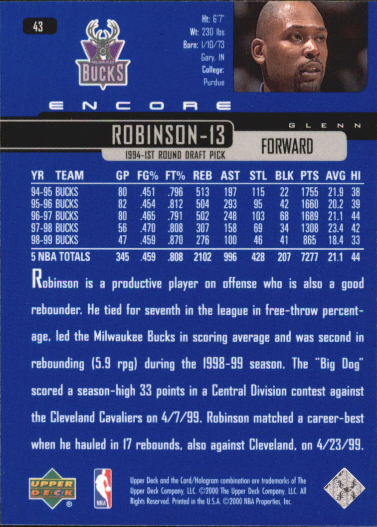 1999/2000 Encore (Upper Deck) Basketball - Picture 83 of 203