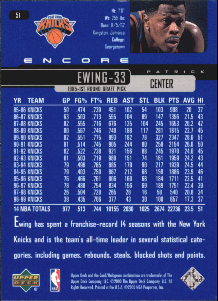 1999/2000 Encore (Upper Deck) Basketball - Picture 99 of 203