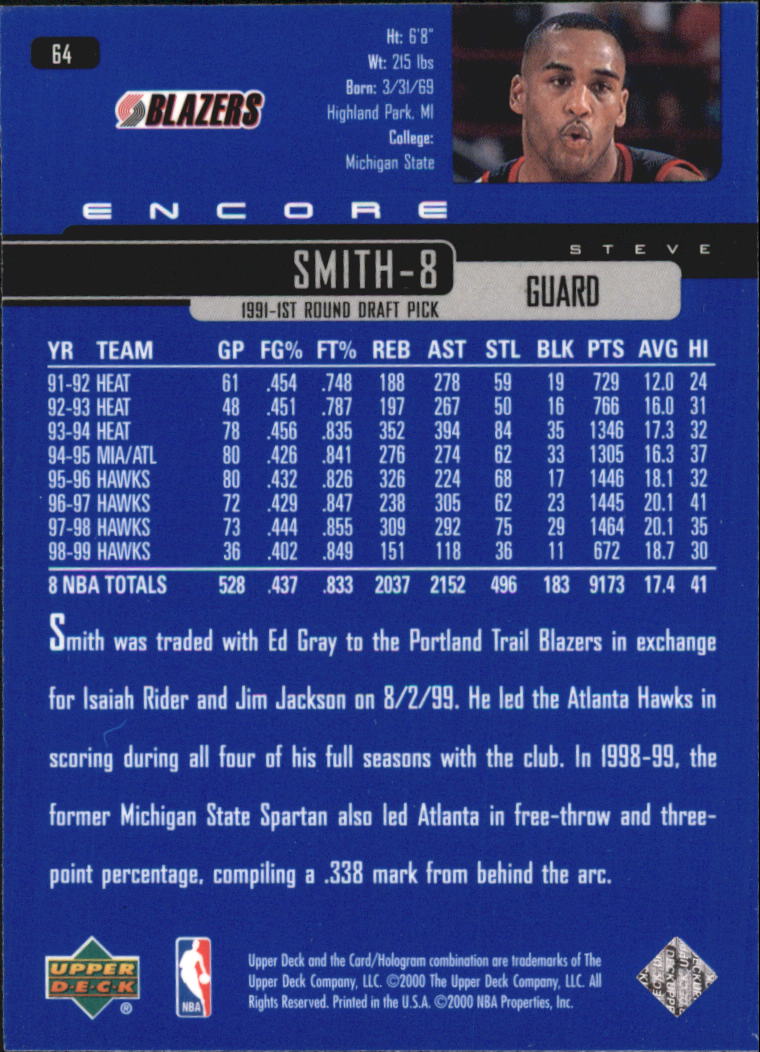 1999/2000 Encore (Upper Deck) Basketball - Picture 121 of 203