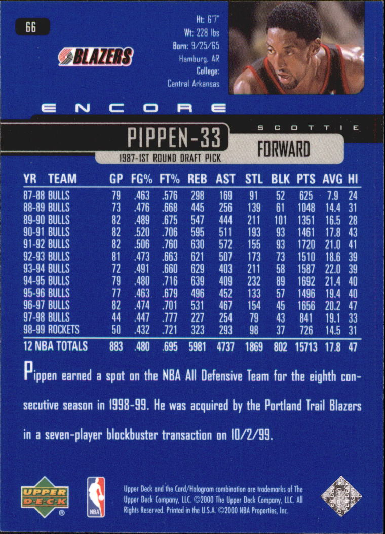 1999/2000 Encore (Upper Deck) Basketball - Picture 125 of 203