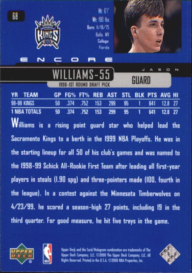 1999/2000 Encore (Upper Deck) Basketball - Picture 129 of 203