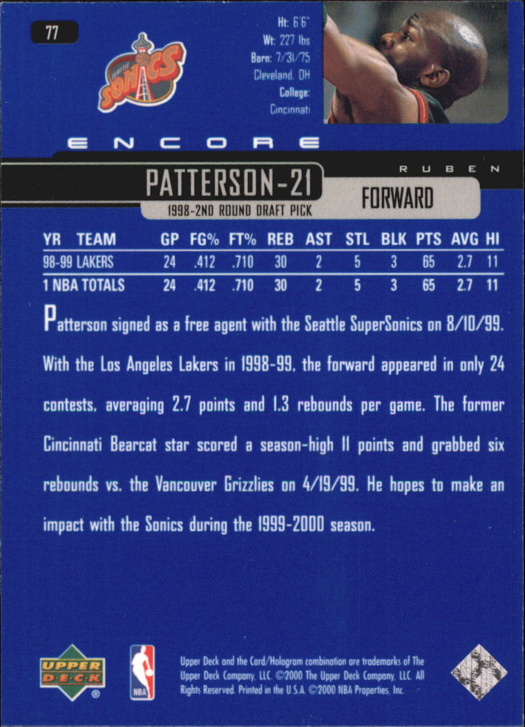 1999/2000 Encore (Upper Deck) Basketball - Picture 147 of 203