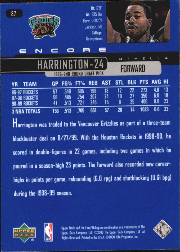 1999/2000 Encore (Upper Deck) Basketball - Picture 165 of 203