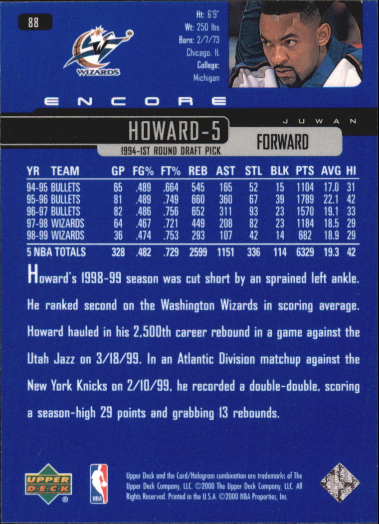 1999/2000 Encore (Upper Deck) Basketball - Picture 167 of 203