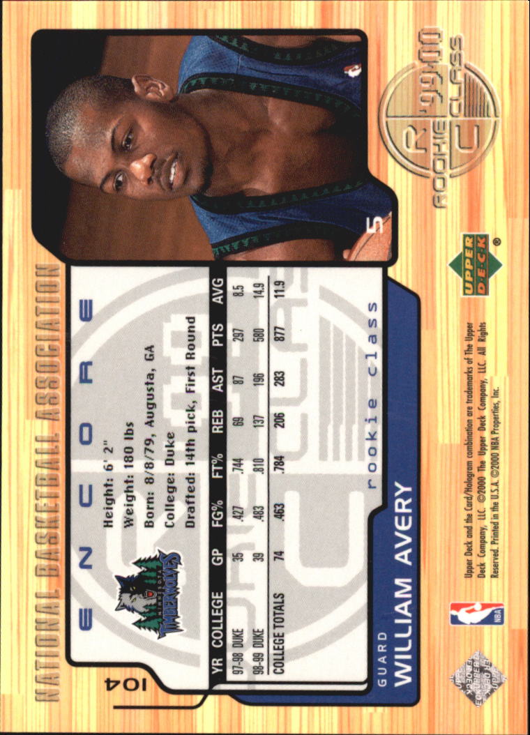 1999/2000 Encore (Upper Deck) Basketball - Picture 175 of 203