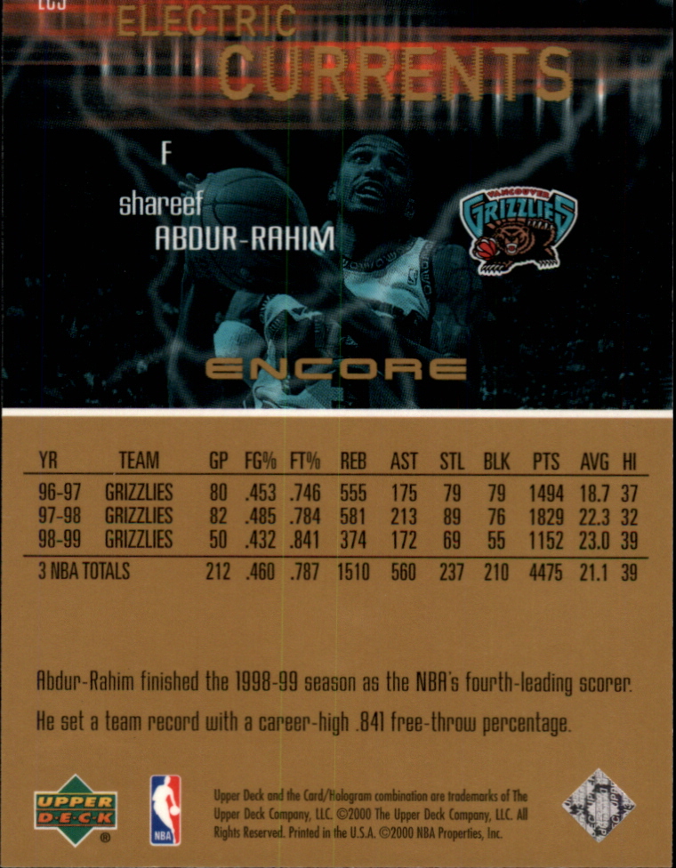 1999/2000 Encore (Upper Deck) Basketball - Picture 177 of 203