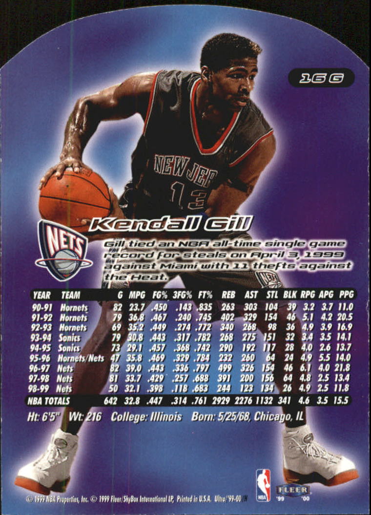 1999/2000 Ultra (Fleer) Basketball Part 2 Parallel and Insert Cards - Picture 19 of 151