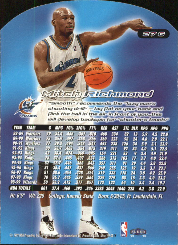 1999/2000 Ultra (Fleer) Basketball Part 2 Parallel and Insert Cards - Picture 29 of 151