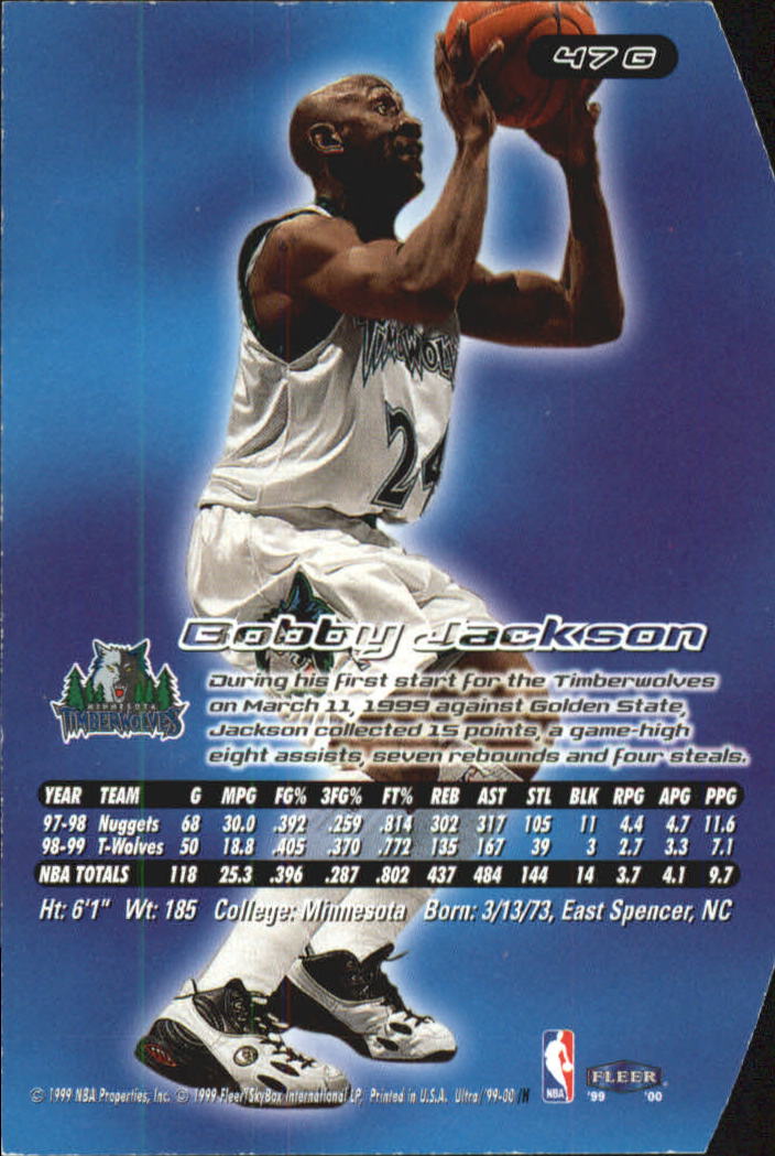 1999/2000 Ultra (Fleer) Basketball Part 2 Parallel and Insert Cards - Picture 49 of 151
