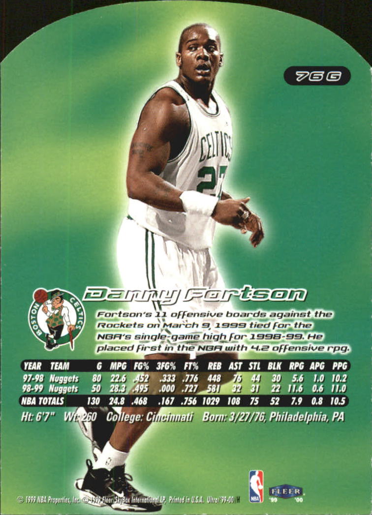 1999/2000 Ultra (Fleer) Basketball Part 2 Parallel and Insert Cards - Picture 77 of 151
