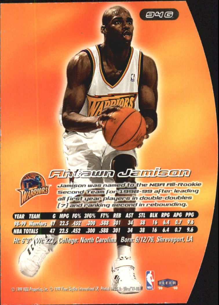 1999/2000 Ultra (Fleer) Basketball Part 2 Parallel and Insert Cards - Picture 97 of 151