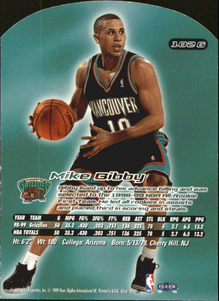 1999/2000 Ultra (Fleer) Basketball Part 2 Parallel and Insert Cards - Picture 109 of 151