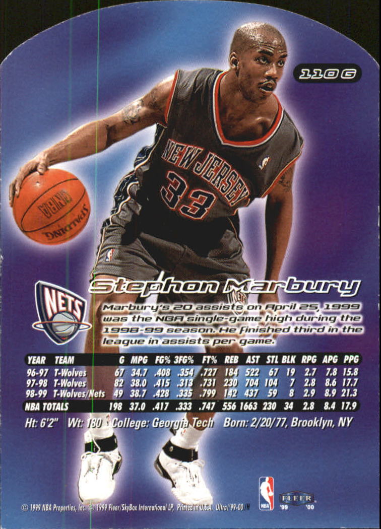 1999/2000 Ultra (Fleer) Basketball Part 2 Parallel and Insert Cards - Picture 117 of 151
