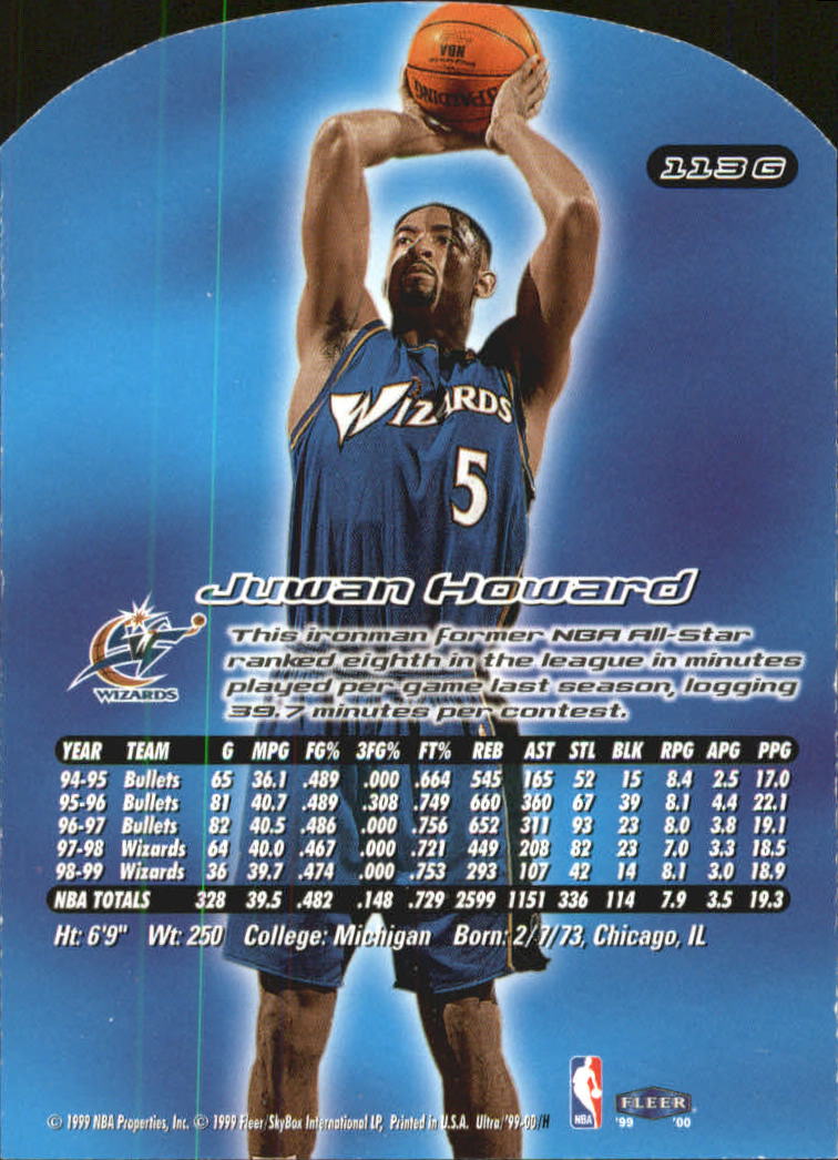 1999/2000 Ultra (Fleer) Basketball Part 2 Parallel and Insert Cards - Picture 121 of 151