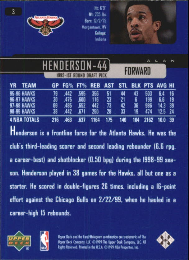 1999/2000 Upper Deck Basketball Part 1 Main Set - Picture 7 of 458