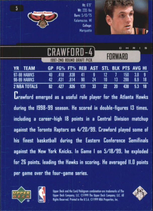 1999/2000 Upper Deck Basketball Part 1 Main Set - Picture 11 of 458