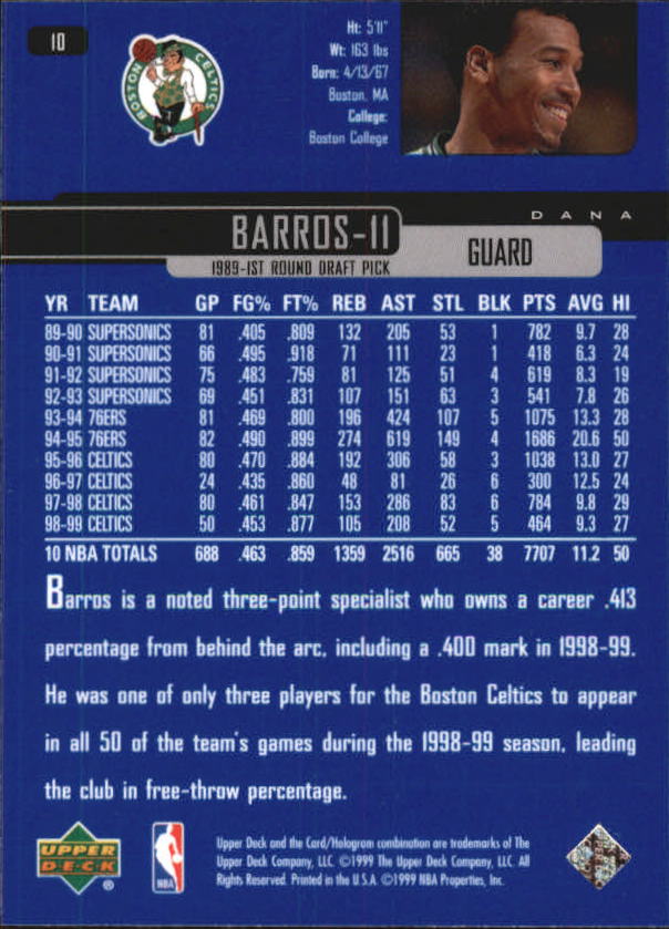 1999/2000 Upper Deck Basketball Part 1 Main Set - Picture 21 of 458