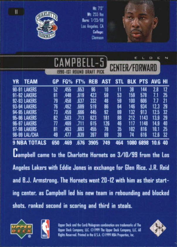 1999/2000 Upper Deck Basketball Part 1 Main Set - Picture 23 of 458