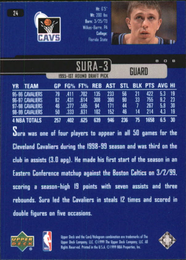 1999/2000 Upper Deck Basketball Part 1 Main Set - Picture 49 of 458