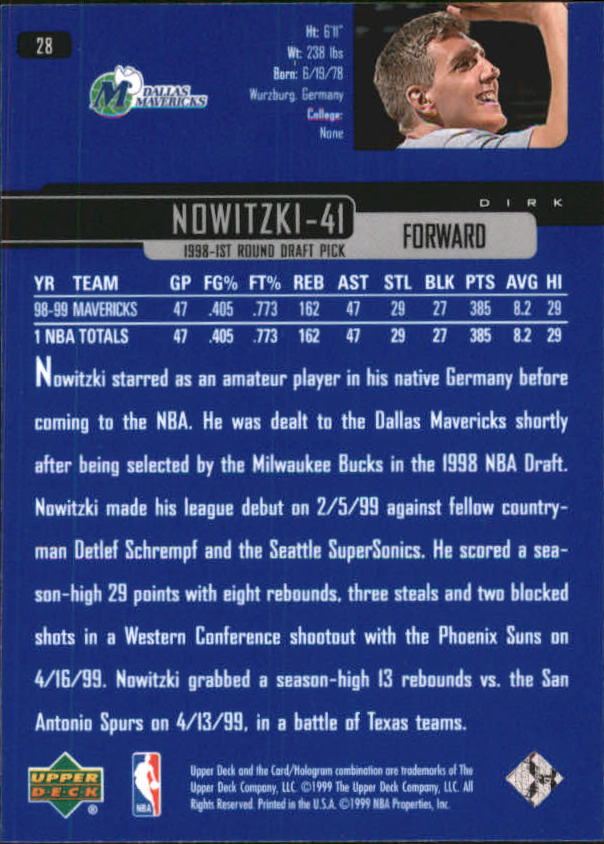 1999/2000 Upper Deck Basketball Part 1 Main Set - Picture 57 of 458