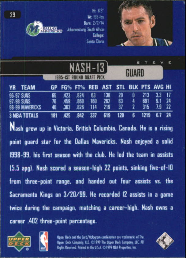 1999/2000 Upper Deck Basketball Part 1 Main Set - Picture 59 of 458