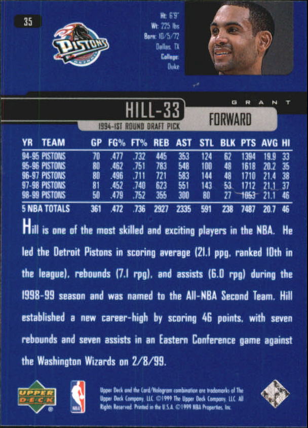 1999/2000 Upper Deck Basketball Part 1 Main Set - Picture 71 of 458