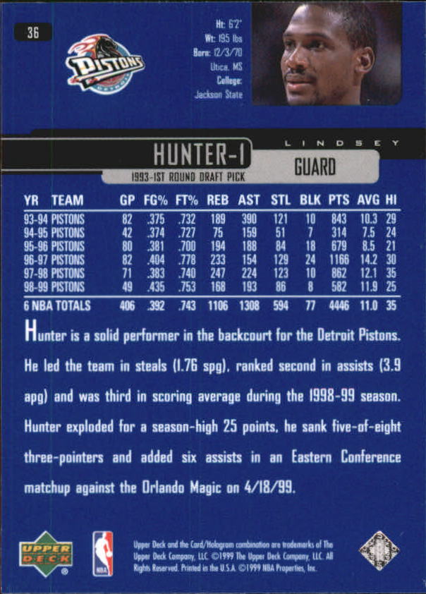 1999/2000 Upper Deck Basketball Part 1 Main Set - Picture 73 of 458