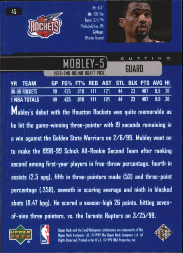 1999/2000 Upper Deck Basketball Part 1 Main Set - Picture 91 of 458