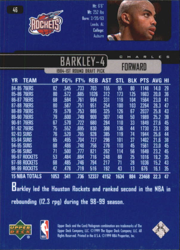 1999/2000 Upper Deck Basketball Part 1 Main Set - Picture 93 of 458