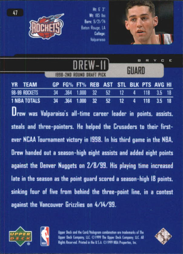 1999/2000 Upper Deck Basketball Part 1 Main Set - Picture 95 of 458