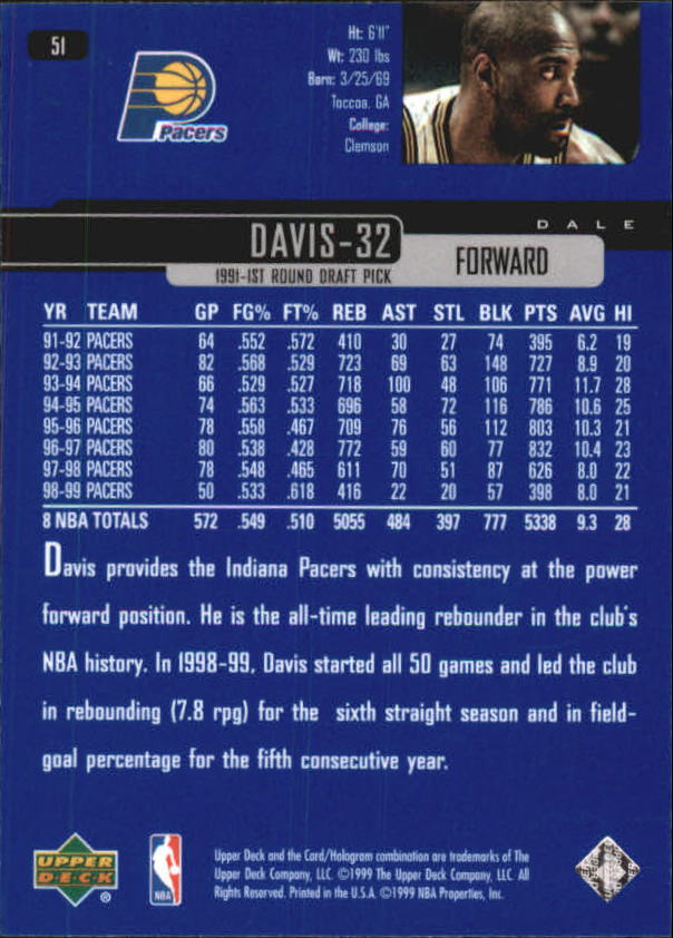 1999/2000 Upper Deck Basketball Part 1 Main Set - Picture 103 of 458
