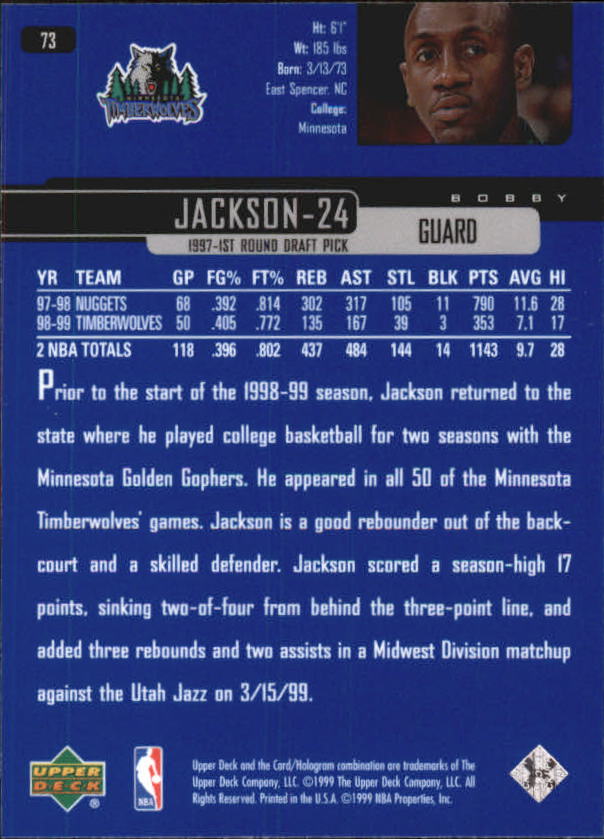 1999/2000 Upper Deck Basketball Part 1 Main Set - Picture 147 of 458
