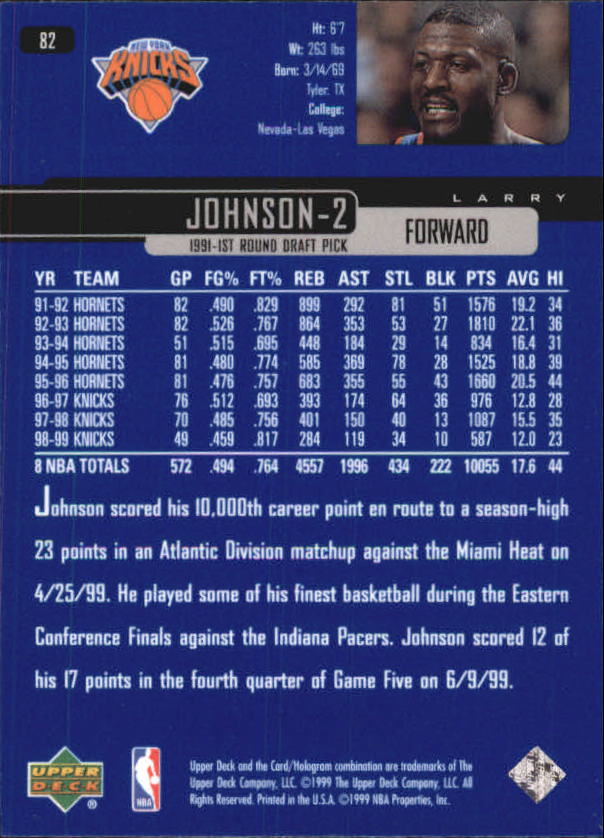 1999/2000 Upper Deck Basketball Part 1 Main Set - Picture 164 of 458