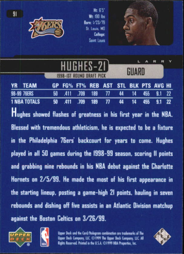 1999/2000 Upper Deck Basketball Part 1 Main Set - Picture 182 of 458