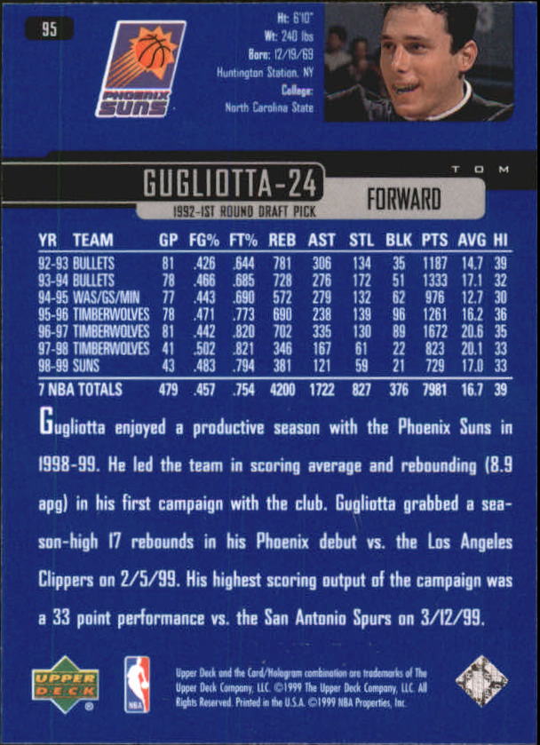 1999/2000 Upper Deck Basketball Part 1 Main Set - Picture 190 of 458
