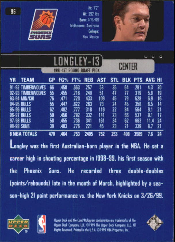 1999/2000 Upper Deck Basketball Part 1 Main Set - Picture 192 of 458