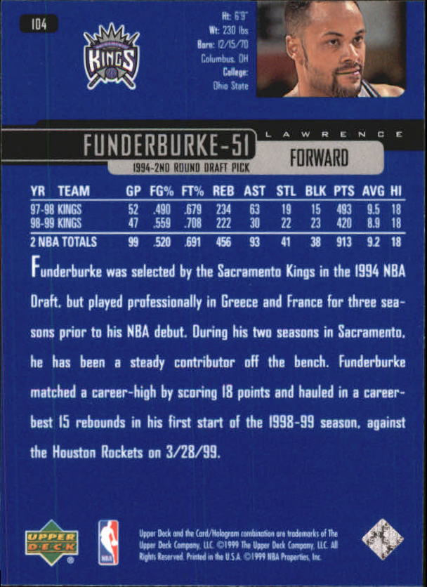 1999/2000 Upper Deck Basketball Part 1 Main Set - Picture 208 of 458