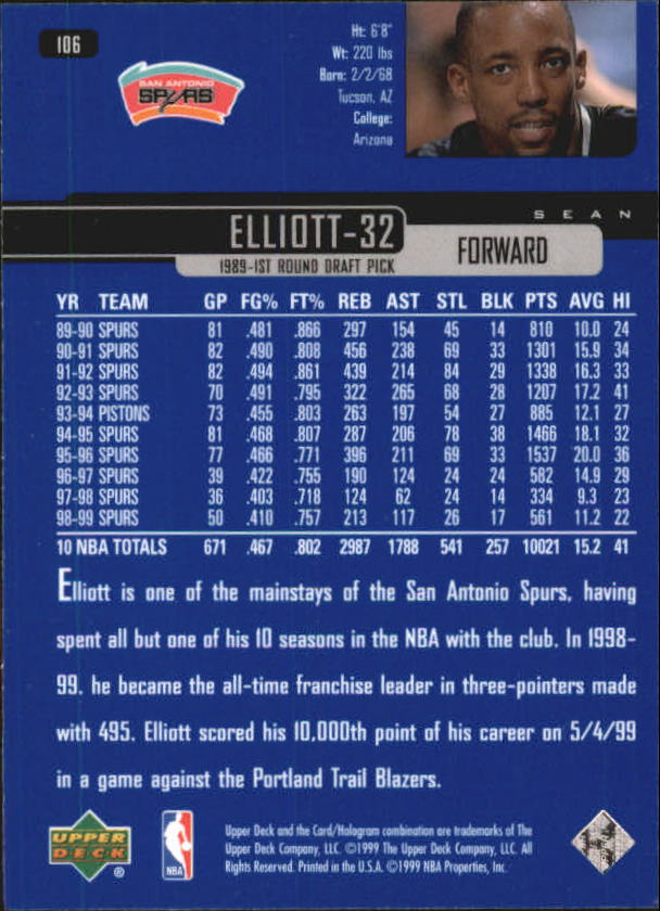 1999/2000 Upper Deck Basketball Part 1 Main Set - Picture 212 of 458