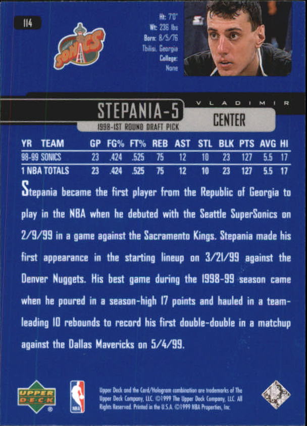 1999/2000 Upper Deck Basketball Part 1 Main Set - Picture 228 of 458